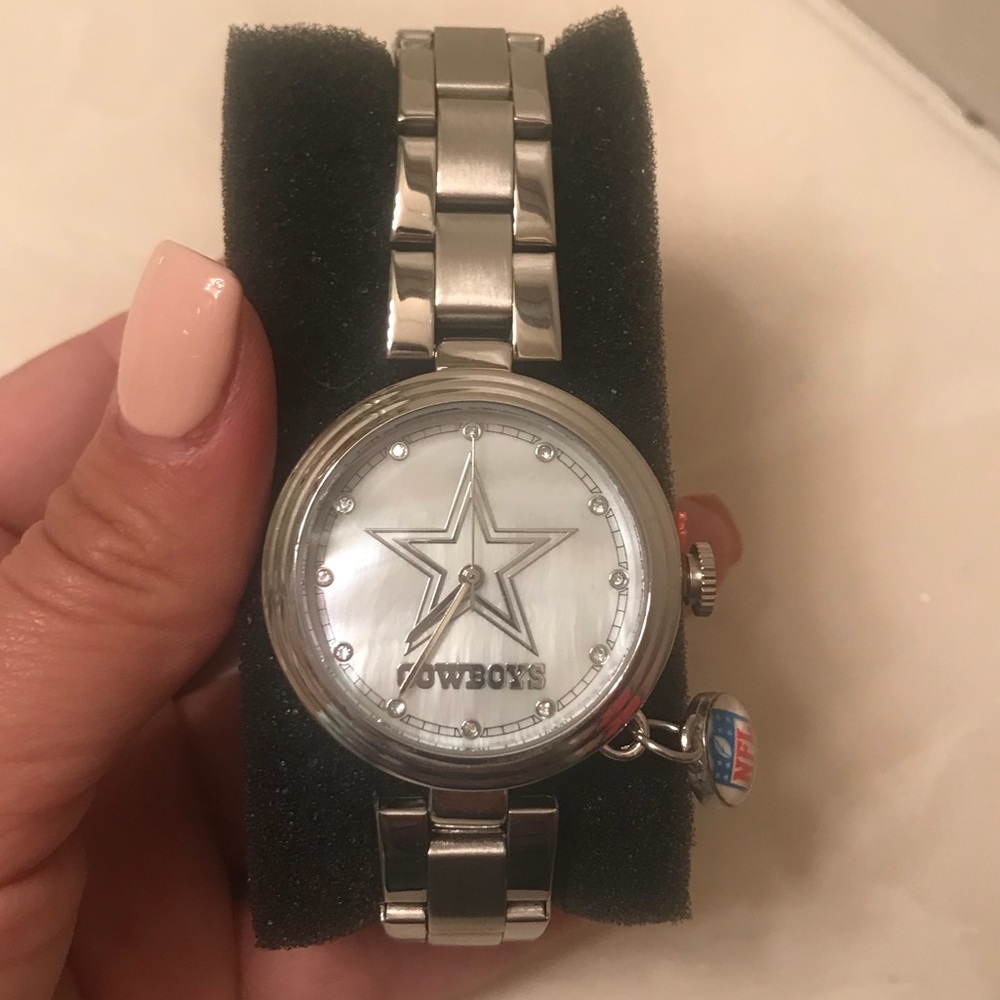 Dallas Cowboys silver watch